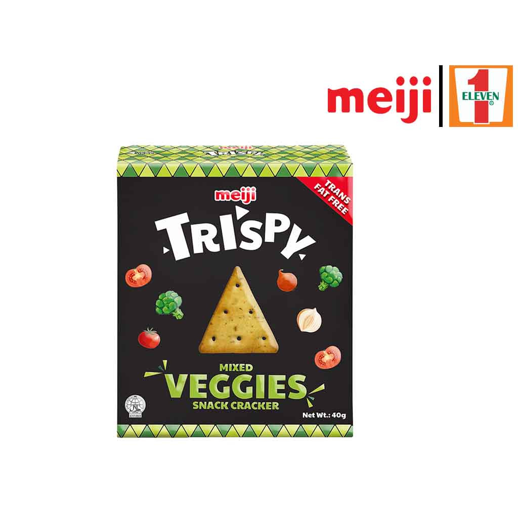 Meiji Trispy Mixed Veggies Crakers 40g
