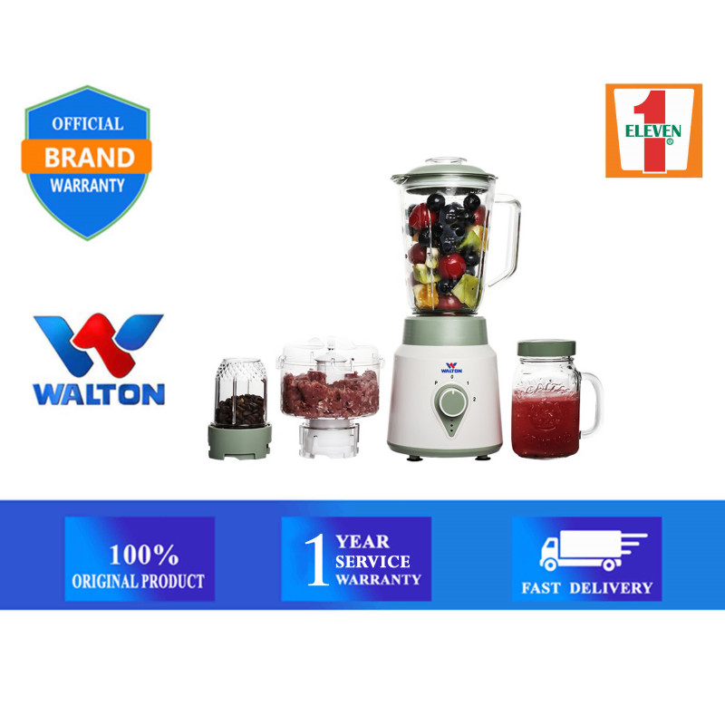 Walton 4 In 1 Multi-Functional Glass Jar Blender (WBL-10G140)