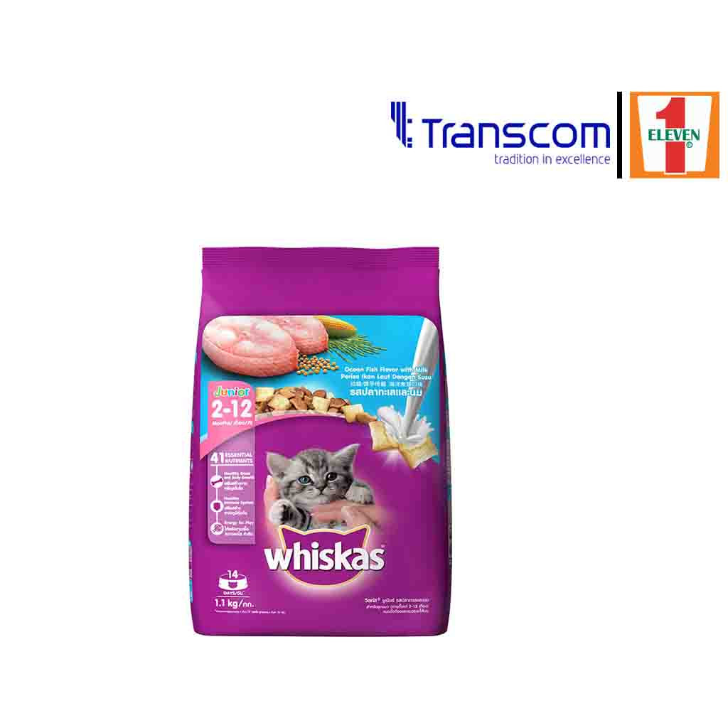 Whiskas ocean Fish Flavour (2-12 Month) 1.1 Kg