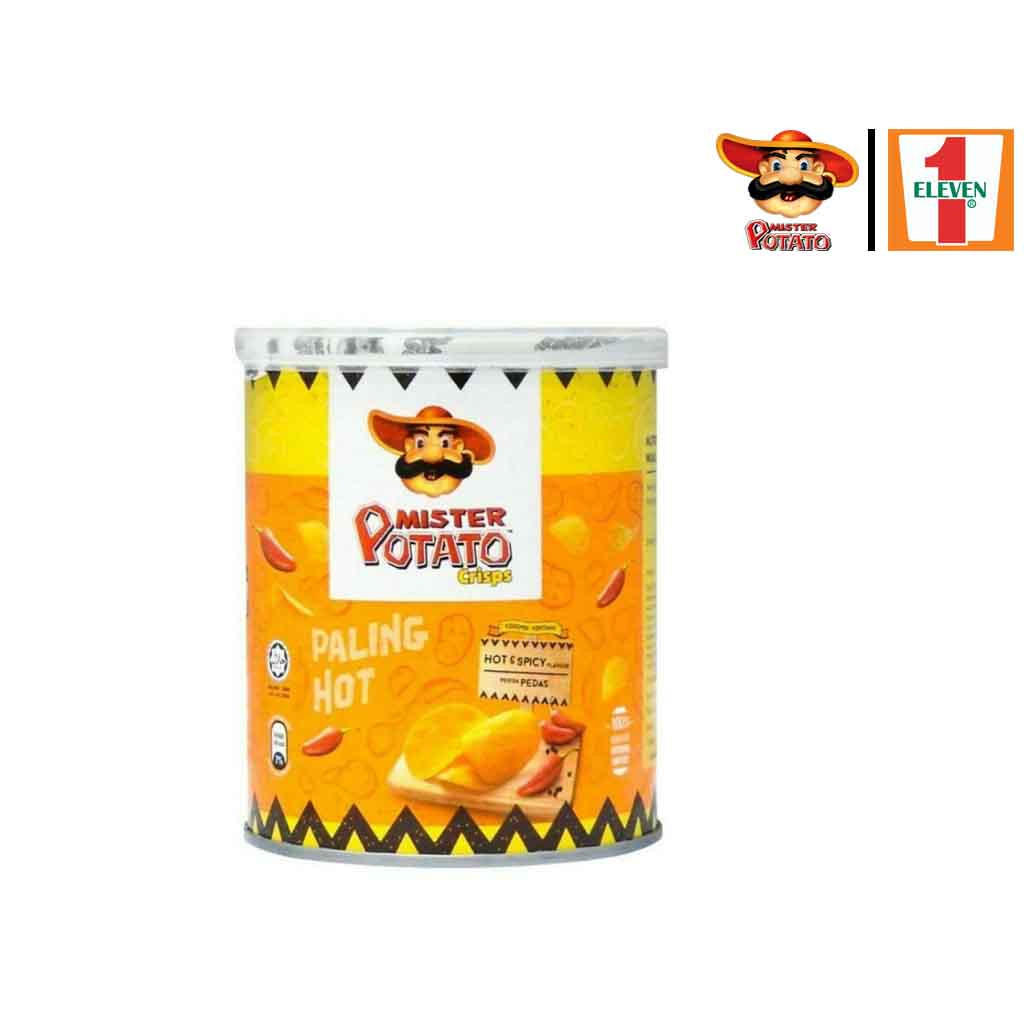 Mister Potato Crisps Hot & Spicy 40g Can